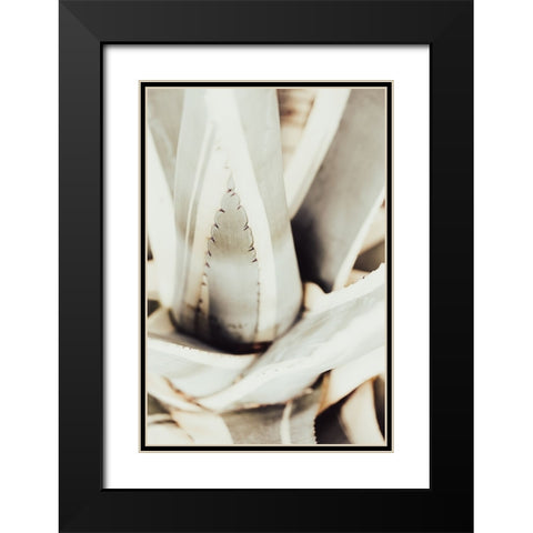 Plant close up 1 Black Modern Wood Framed Art Print with Double Matting by Artographie Studio