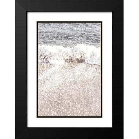 Beach 005 Black Modern Wood Framed Art Print with Double Matting by Artographie Studio