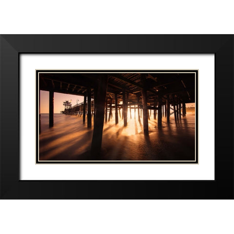 San Clemente-California Black Modern Wood Framed Art Print with Double Matting by Andria, Miary