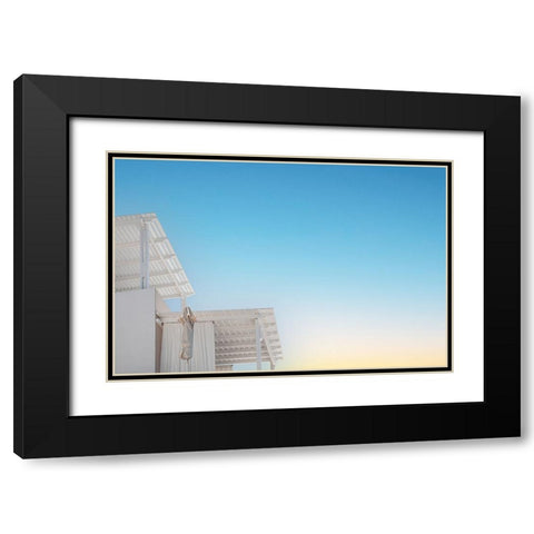 Sunshades Black Modern Wood Framed Art Print with Double Matting by Wride, Linda