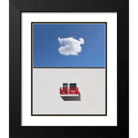 Local forecast Black Modern Wood Framed Art Print with Double Matting by Cederberg, Marcus