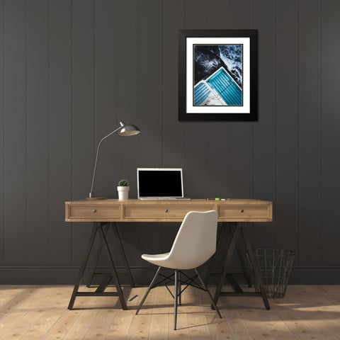 Most famous ocean pool in Australia Black Modern Wood Framed Art Print with Double Matting by Sarfraz, Asad
