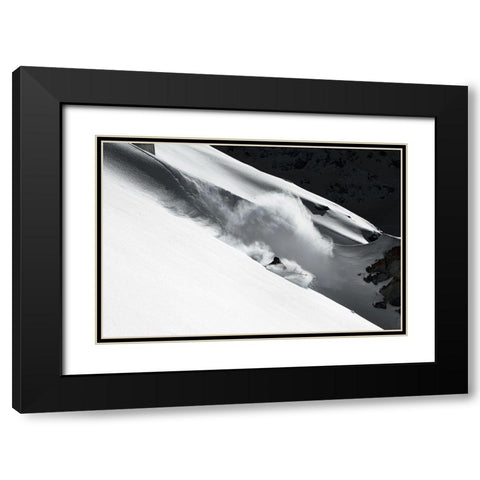 Cloud of Snow Black Modern Wood Framed Art Print with Double Matting by Sanne, Jakob