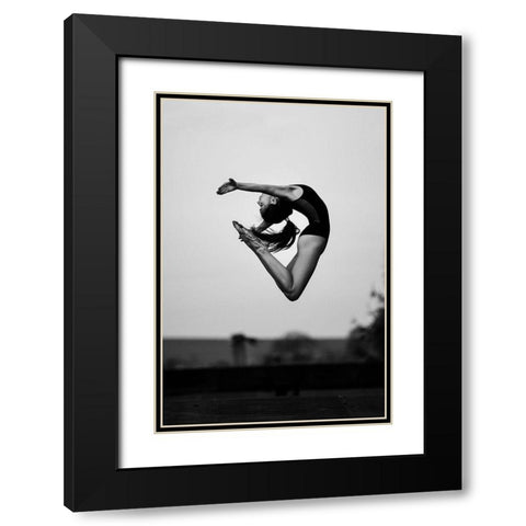 No limits Black Modern Wood Framed Art Print with Double Matting by Krystynek Mqep, Martin