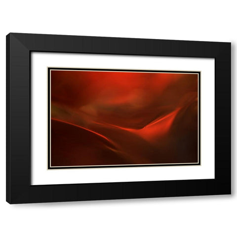 The red valley Black Modern Wood Framed Art Print with Double Matting by Westum, Heidi