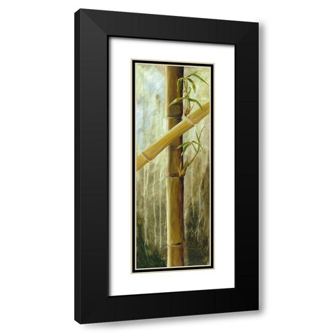 Rainforest II Black Modern Wood Framed Art Print with Double Matting by Haggenmacher, Maritta