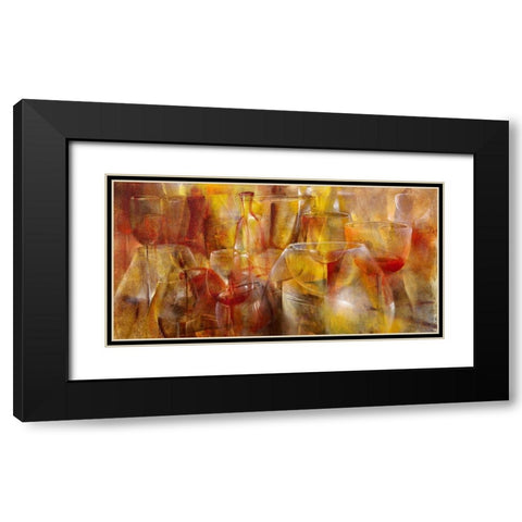 Party I Black Modern Wood Framed Art Print with Double Matting by Schmucker, Annette
