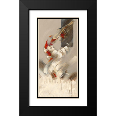 Juliet Black Modern Wood Framed Art Print with Double Matting by Meijering, Kitty