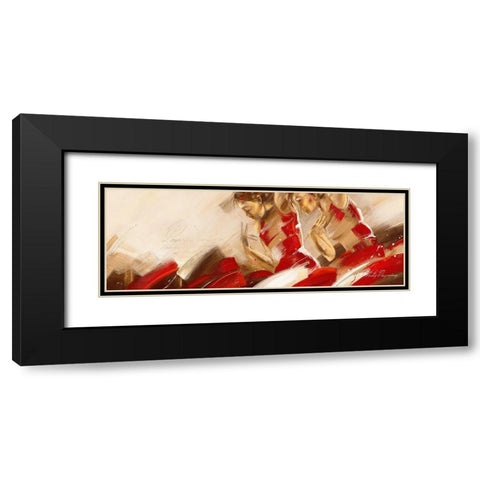 Spirit of Dance II Black Modern Wood Framed Art Print with Double Matting by Meijering, Kitty