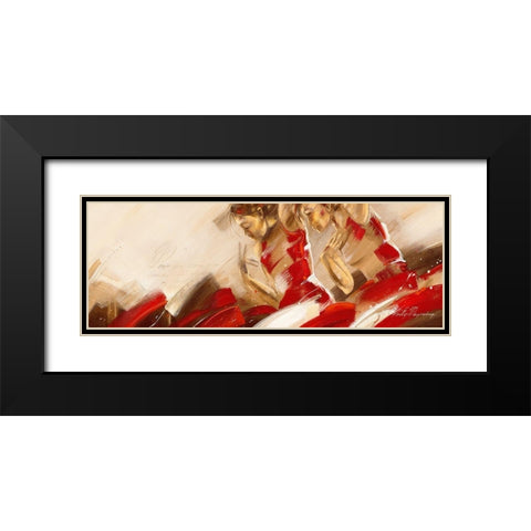 Spirit of Dance II Black Modern Wood Framed Art Print with Double Matting by Meijering, Kitty