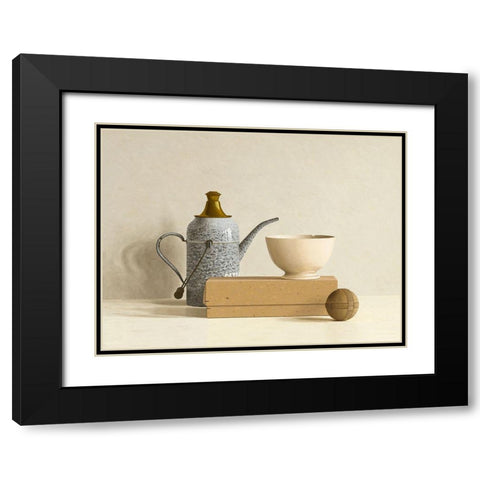 Chinese Puzzle Black Modern Wood Framed Art Print with Double Matting by de Bont, Willem