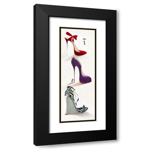 Highheels IV Black Modern Wood Framed Art Print with Double Matting by Panasenko, Inna