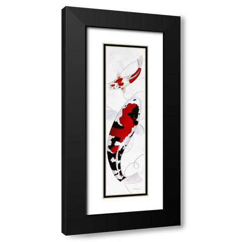 Together II Black Modern Wood Framed Art Print with Double Matting by Gruhn, Nicole