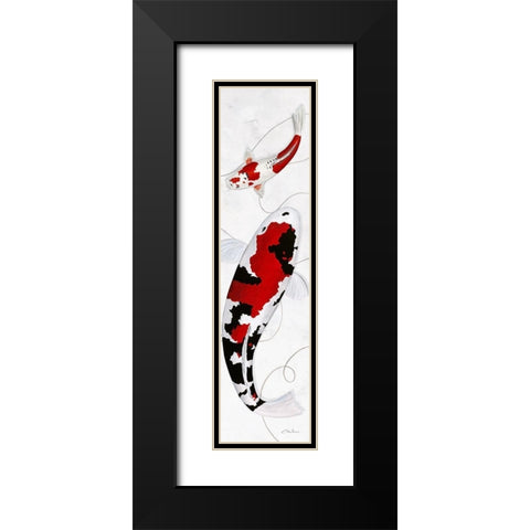 Together II Black Modern Wood Framed Art Print with Double Matting by Gruhn, Nicole