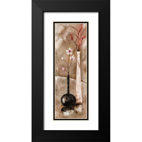 Zen attitude III Black Modern Wood Framed Art Print with Double Matting by Mansart, Veronique