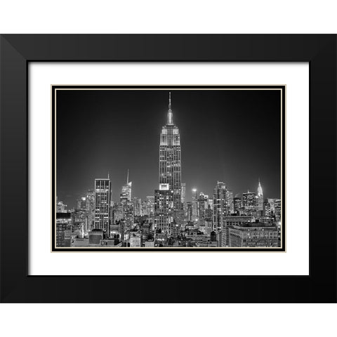 230 5th Avenue Black Modern Wood Framed Art Print with Double Matting by Terrible, Aurelien