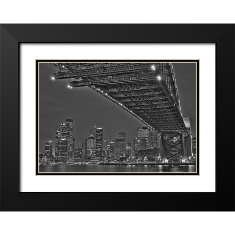 Luna Park is closed Black Modern Wood Framed Art Print with Double Matting by Terrible, Aurelien