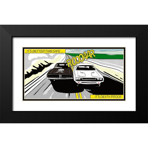 It s better than safe ... Black Modern Wood Framed Art Print with Double Matting by Strapelias - PR, Pierre