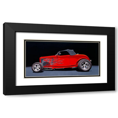 Hi Boy Black Modern Wood Framed Art Print with Double Matting by Tempier, Guy