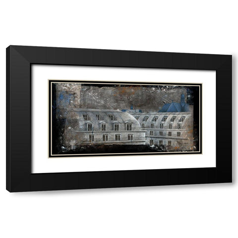 Facade I Black Modern Wood Framed Art Print with Double Matting by Cadoret, Virginie