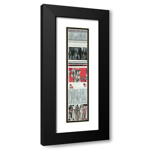Begegnung II Black Modern Wood Framed Art Print with Double Matting by Molfenter, Erika