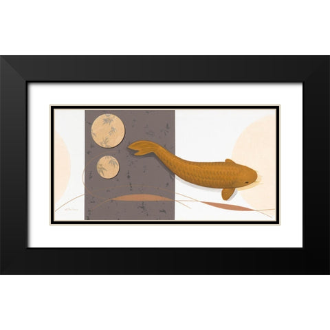 Chaggy Black Modern Wood Framed Art Print with Double Matting by Gruhn, Nicole