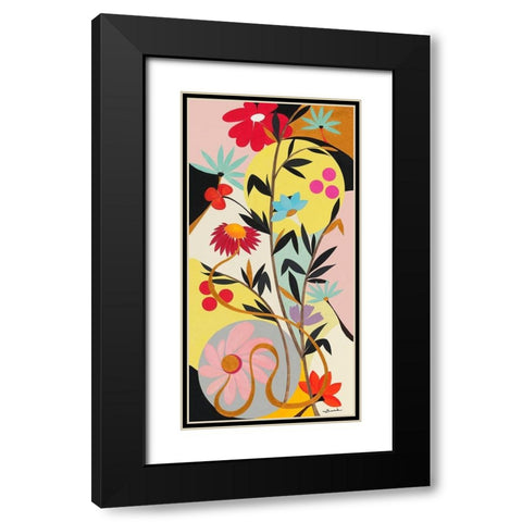 Harmonie Black Modern Wood Framed Art Print with Double Matting by Brand, Valerie