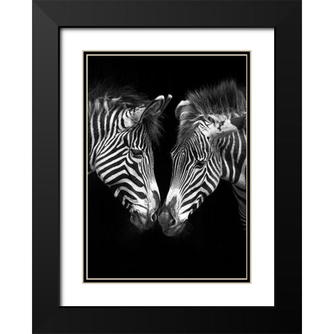 The Nearness of You Black Modern Wood Framed Art Print with Double Matting by Cano, Marina