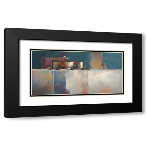 No Title V Black Modern Wood Framed Art Print with Double Matting by Dijkstra, Evert