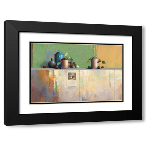 No Title VIII Black Modern Wood Framed Art Print with Double Matting by Dijkstra, Evert