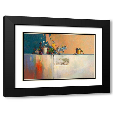 No Title IX Black Modern Wood Framed Art Print with Double Matting by Dijkstra, Evert