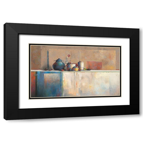No Title X Black Modern Wood Framed Art Print with Double Matting by Dijkstra, Evert