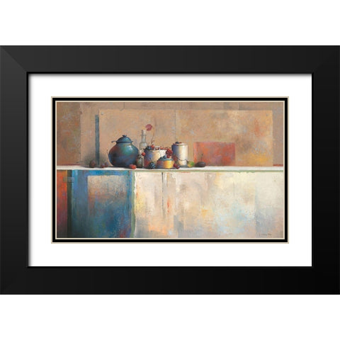 No Title X Black Modern Wood Framed Art Print with Double Matting by Dijkstra, Evert