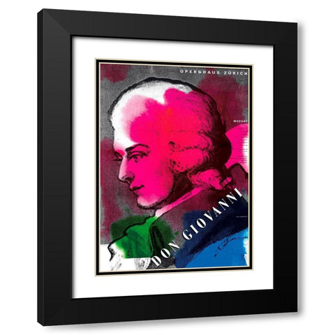 Don Giovanni Black Modern Wood Framed Art Print with Double Matting by Geissbuhler, K. Domenic