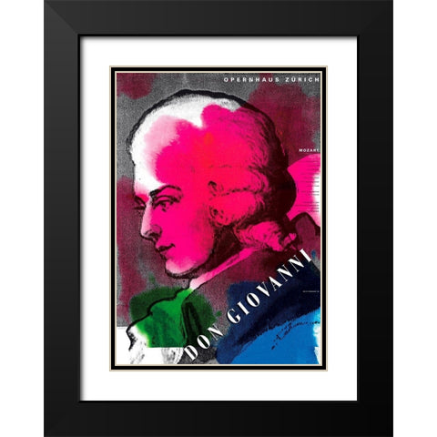 Don Giovanni Black Modern Wood Framed Art Print with Double Matting by Geissbuhler, K. Domenic