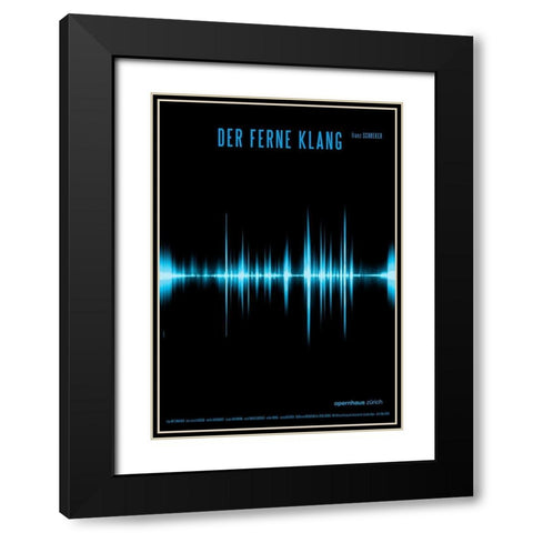 Der ferne Klang Black Modern Wood Framed Art Print with Double Matting by Geissbuhler, K. Domenic