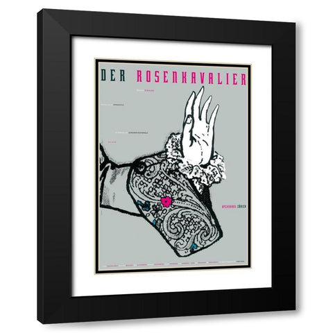 Der Rosenkavalier Black Modern Wood Framed Art Print with Double Matting by Geissbuhler, K. Domenic