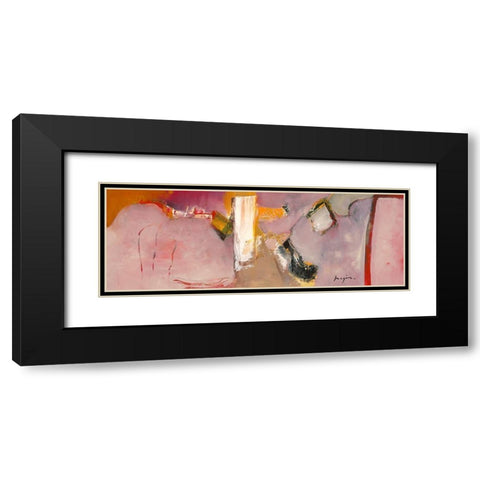 Variations abstraites XXIII Black Modern Wood Framed Art Print with Double Matting by Magis, Pascal