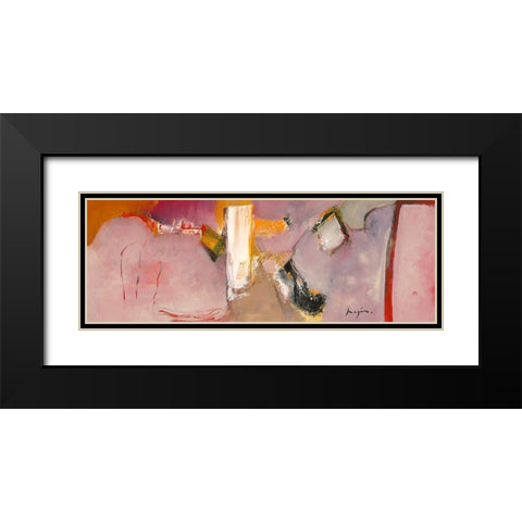 Variations abstraites XXIII Black Modern Wood Framed Art Print with Double Matting by Magis, Pascal