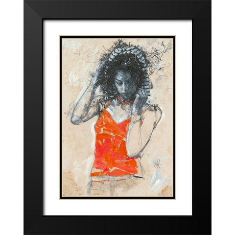 Making a Turban Black Modern Wood Framed Art Print with Double Matting by Longo, Massimiliano