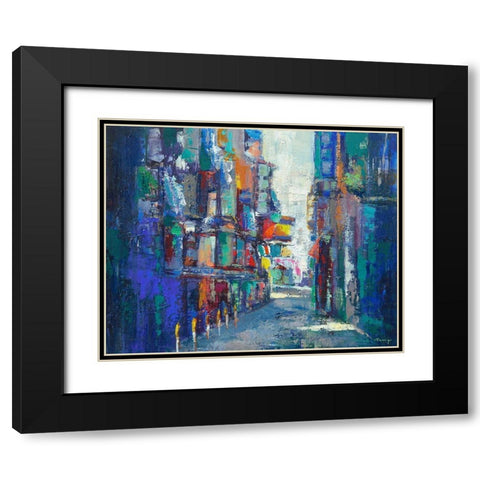 de Palma Black Modern Wood Framed Art Print with Double Matting by Camargo, Jesus P.