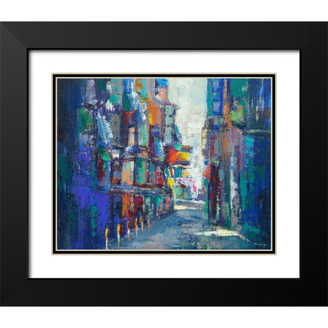 de Palma Black Modern Wood Framed Art Print with Double Matting by Camargo, Jesus P.