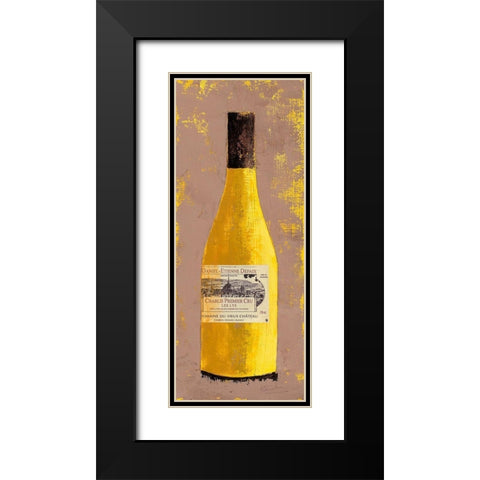 Chablis Black Modern Wood Framed Art Print with Double Matting by Persillon, Francoise