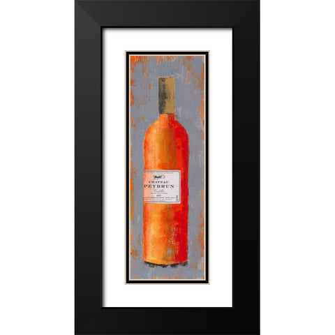 Bordeaux II Black Modern Wood Framed Art Print with Double Matting by Persillon, Francoise