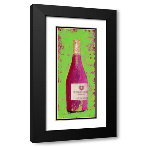 Bourgogne II Black Modern Wood Framed Art Print with Double Matting by Persillon, Francoise