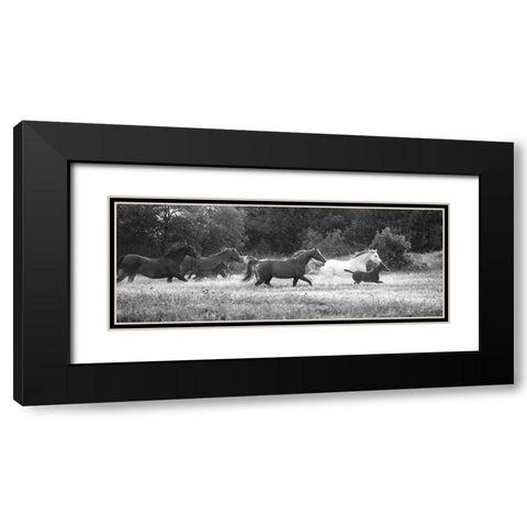 Family Together I Black Modern Wood Framed Art Print with Double Matting by Llovet, Jorge