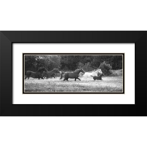 Family Together I Black Modern Wood Framed Art Print with Double Matting by Llovet, Jorge