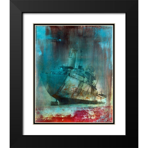 Malika I Black Modern Wood Framed Art Print with Double Matting by Streicher, Tibo