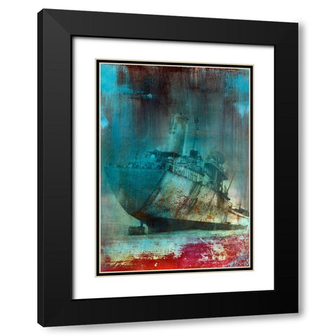 Malika I Black Modern Wood Framed Art Print with Double Matting by Streicher, Tibo