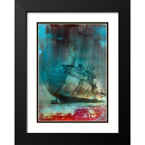 Malika I Black Modern Wood Framed Art Print with Double Matting by Streicher, Tibo